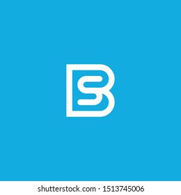 BS Logo monogram modern design template 