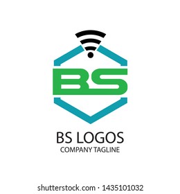 bs logo with signal wifi 