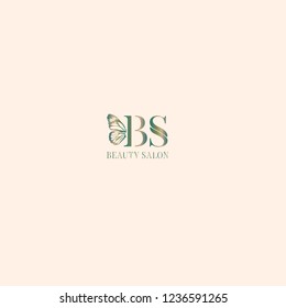 "BS" monogram for a beauty salon