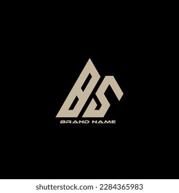 BS Monogram Logo Design Vector