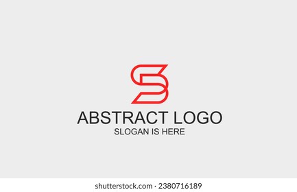 BS or SB Abstract initial monogram letter alphabet logo design. Vector