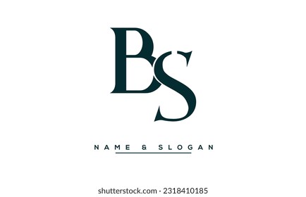 BS,  SB  Abstract  Letters  Logo  Monogram