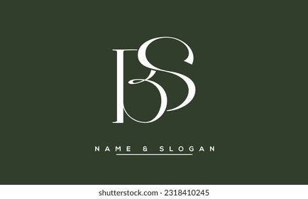 BS,  SB  Abstract  Letters  Logo  Monogram