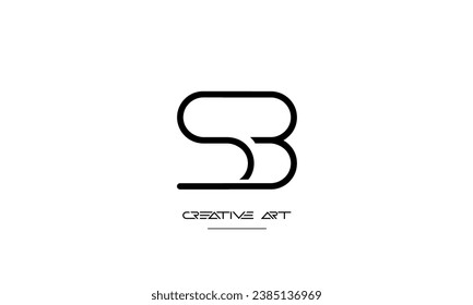 BS, SB, B, S abstract letters logo monogram