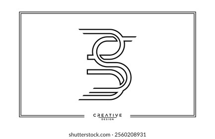 BS, SB, B, S, Abstract Letters Logo Monogram