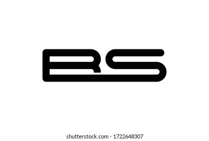 BS or SB Letter Initial Logo Design, Vector Template