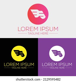 BS or SB Letter Initial Logo Design, Vector Template