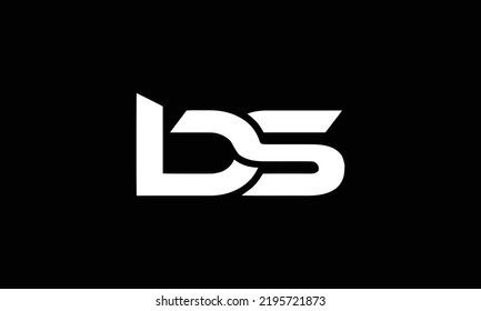  BS or SB Letter Initial Logo Design, Vector Template 