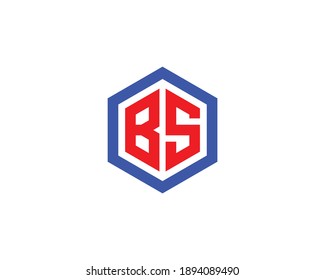 BS SB LETTER LOGO DESIGN VECTOR TEMPLATE