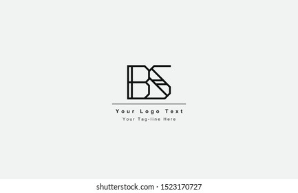 BS or SB letter logo. Unique attractive creative modern initial BS SB B S initial based letter icon logo