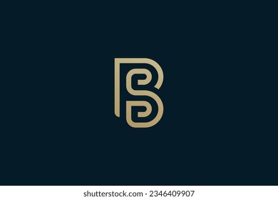 BS or SB logo design . initial logo of BS or SB in super creative way. vector illustration