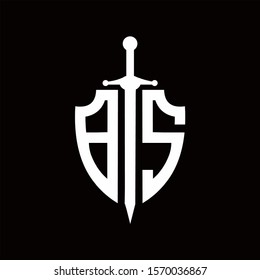 BS shield logo with sword