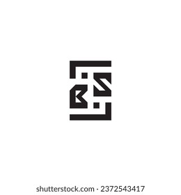 BS square concept retro logo in high quality professional design that will print well across any print media