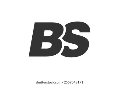 BS Techno Editable Font Logo For Corporate Branding. Bold, Futuristic Design With Unique Typographic Ideas. Minimal Custom Type And Dynamic Letter Variations For Promotion, Printing, And Book Titles