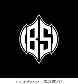 BS Unique abstract geometric vector logo design