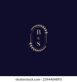 BS wedding initial logo in high quality professional design that will print well across any print media