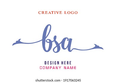 BSA lettering logo is simple, easy to understand and authoritative