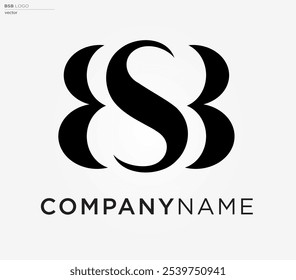 Logotipo de la compañía BSB, diseño del Vector