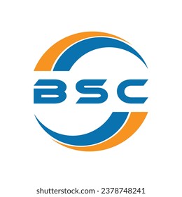 BSC letter logo design on a white background or Monogram logo design for entrepreneur and business.