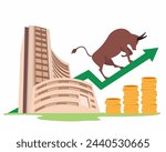 BSE building bombay stock exchange BSE stock market financial asset value and price rising up
