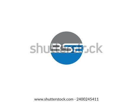 BSE creative modern logo design vector icon template