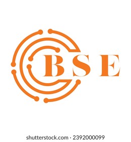 BSE-Buchstabendesign. Design des BSE-Buchstaben-Logo auf weißem Hintergrund. Design des BSE-Monogrammlogos für Unternehmer und Unternehmen
