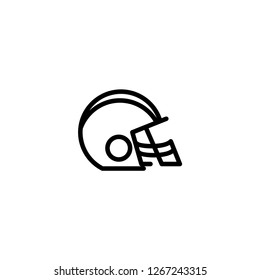 Bseball helmet icon. Sport sign