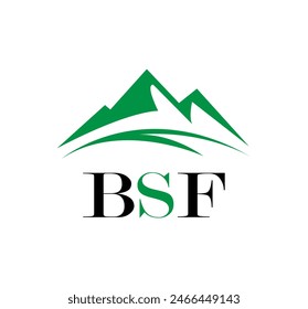 BSF letter logo design on white background. Creative  modern BSF letter logo design. Vector design.
Letters BSF, BSF logo  vector template.