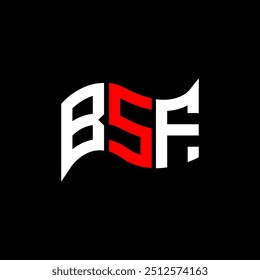 BSF logo design, BSF simple and modern logo. BSF luxurious alphabet design  