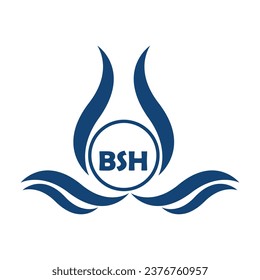 BSH letter logo. BSH best white background vector image. BSH Monogram logo design for entrepreneur and business.	
