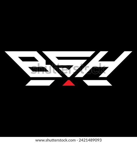 BSH letter logo vector design, BSH simple and modern logo. BSH luxurious alphabet design  