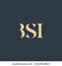 BSI abstract letter logo design. This logo is designed by three abstract letters.
