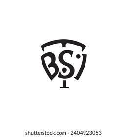 BSI logo template abstract vector illustration design