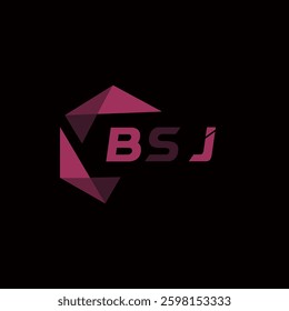 BSJ creative minimalist letter logo. BSJ unique vector initials alphabet letter logo design
