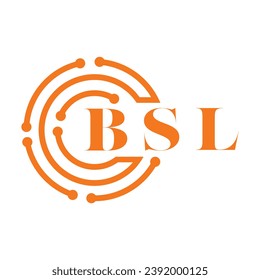 BSL letter design. BSL letter technology logo design on white background. BSL Monogram logo design for entrepreneur and business