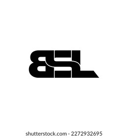 BSL-Buchstaben-Monogramm-Logo-Design-Vektorgrafik