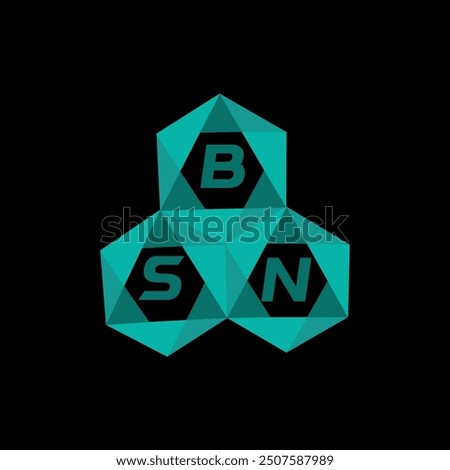BSN creative minimalist letter logo. BSN unique vector initials alphabet letter logo design
