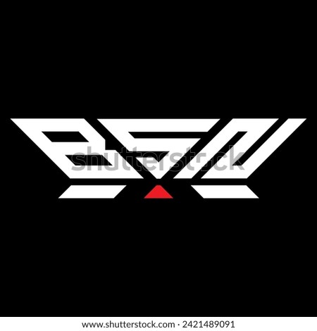 BSN letter logo vector design, BSN simple and modern logo. BSN luxurious alphabet design  