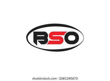 Diseño de logotipo de marca de letras moderno Abstractas de BSO.