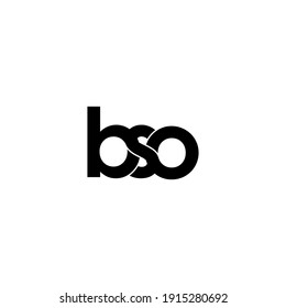 bso letter original monogram logo design
