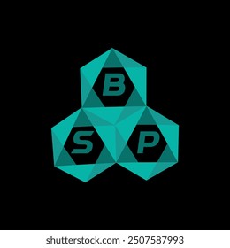 BSP kreative minimalistische Buchstaben-Logo. BSP einzigartige Vektor Initialen Alphabet Buchstaben Logo Design
