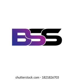 BSS letter monogram logo design vector