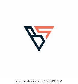 BS,SB letter vector logo designs