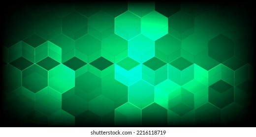 tecnología de fondo de bstract hexágono utilizado para publicidad material de presentación de rótulos eps10