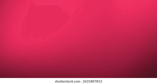 abstrakter heller und dunkler Farbverlauf rosafarbener Bannerhintergrund. Horizontale unscharfe Szene. Querformat für Text. Vektorgrafik