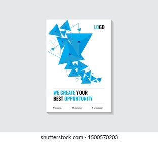 bstract Business Flyer Template. Minimal and clean design.