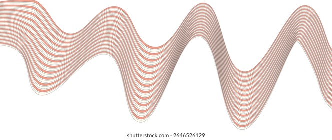 bstract colorful 70s background vector. Vintage retro wallpaper with rainbow stripes and wavy lines. 