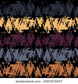 Les Fleurs Géométriques Peintes À L'Huile Numérique De Bstract Laissent Les Traces De Brosse Harmonieuses. Contemporain. L'expressionnisme. Les coups de pinceau d'Impasto.