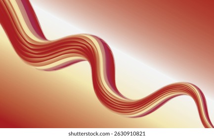Movimento fluido: Um espetáculo visual vibrante e dinâmico, onde linhas fluidas e gradientes se entrelaçam para criar uma expressão artística cativante. A paleta de cores quentes evoca energia e fluxo.