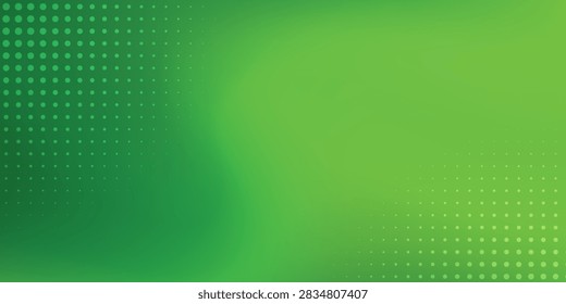 bstract green gradient background with pop art halftone dot pattern
